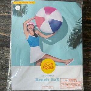 Sun Squad Inflatable Beach Ball - 25” diameter